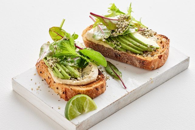 picture of Avocado and hummus toast